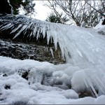 Bizarre Eisformationen bilden sich im Eistobel. </p><br /><br /><br /><br /><br /><br />
<p>Foto: (c) Kinderoutdoor.de