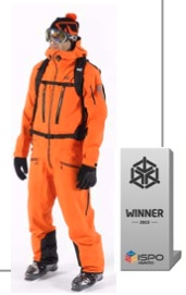 Orange trägt nur die Müllabfuhr. Im Gegensatz zu den niederländischen Fußballspielern, gewinnt Millet. Für den BIMB PRO GTX SUIT im Oranje Style gibt es den ISPO Award.Foto:(c) Millet