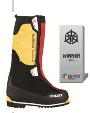 Wer einmal niemanden über sich haben will, außer den lieben Gott, der sollte auf den Mount Everest steigen. Den passenden Schuh dazu liefert Millet und bekam dafür einen ISPO Award.Foto: (c) Millet