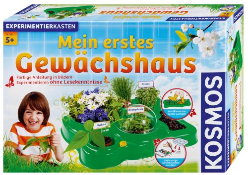 Ein Minigewächshaus für Kinder, die wissen wollen wie Pflanzen wachsen. Im Gegensatz zu den Experimentierkästen mit denen wir als Kinder rumwerkten, ist das ein harmloses Vergnügen. Foto:(c) Franckh-Kosmos Verlags-GmbH & Co. KG