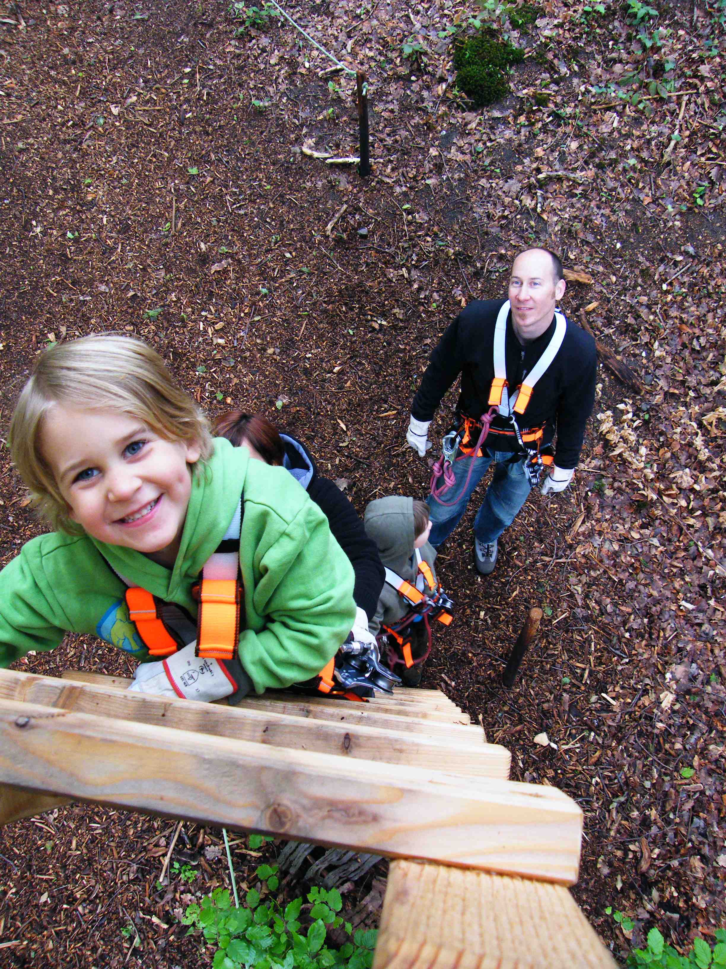 Im Klettergarten Bronx Rock gibt es für Kindergeburtstage spezielle Programme wie der Schatz der Waldgeister. Foto: Foto: BRONX ROCK Kletterhalle