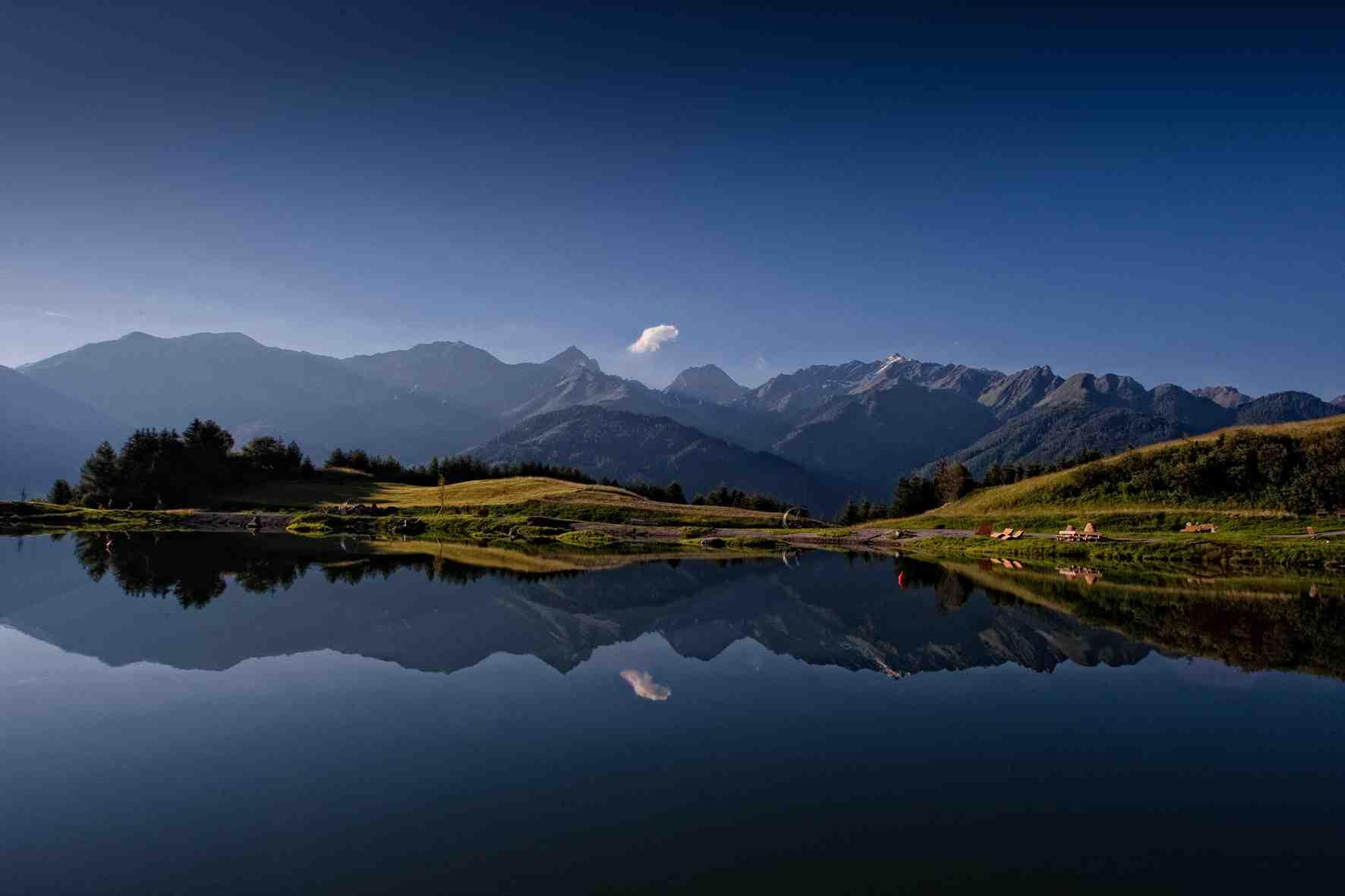 Der Sommerurlaub kann so schön sein. Am Wolfsee in Serfaus-Fiss-Ladis. Hier erfahren die Kinder eine Menge über seltene Alpentiere. Foto:(c) andreas kirschner