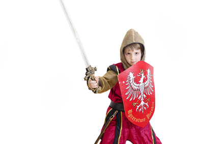 Ringelstechen ist eine rasante Spielstation bei der Kindergeburtstags Mottopary Ritter. © Marcin Chodorowski - Fotolia.com