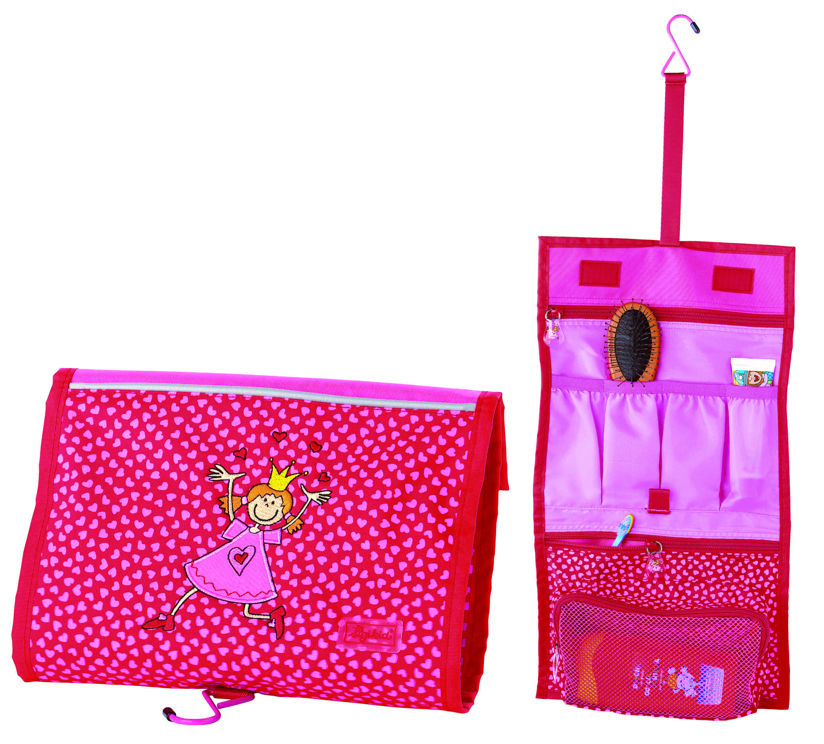 Pinky Queeny. Der Name ist beim Kinderspezialisten Sigikid Programm. Eine sehr rosane Waschtasche für kleine Hohheiten. Foto:(c) www.imagesportal.com