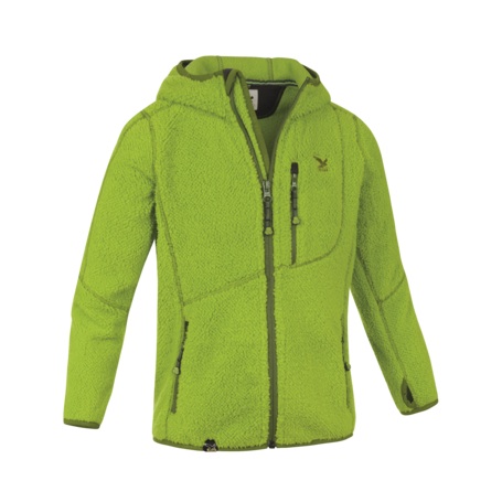 Ein Fleecepullover für colle Outdoor Kinder kommt von Salewa: Der Kodiac Polarlite Kids Kapuzenpulli Foto: (c) Salewa