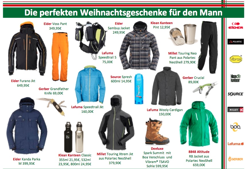 Weihnachtsgeschenke für Männer können so was von cool sein! Seht selbst! Fotos (c) Hersteller