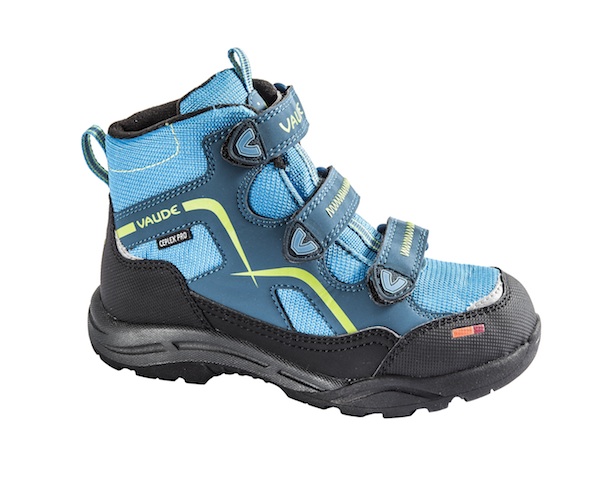 Da steckt PrimaLoft drinnen und hält Kinderfüße warm: Im Vaude Kids Cobber Ceplex Mid. Foto: (c) Vaude