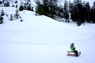 Schlitten kaufen: Der klassische Davoser kostet zwar mehr in der Anschaffung, doch er hält sehr lange. Foto(c) Kinderoutdoor.de