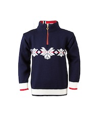 Dale of Norway mit einem Olympia Pullover für Kinder. Foto:(c) Dale of Norway