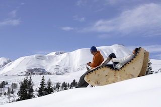 Einfach mal nichts tun, während die Kleinen im Skikurs sind. Fotoquellewww.foto-mueller.com Serfaus-Fiss-Ladis