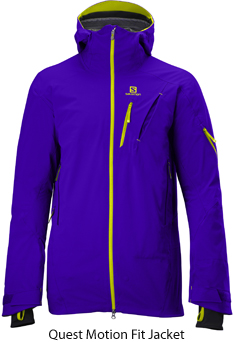 Salomon bringt mit dem neuen Quest Motion Fit Jacket ein neues Kleidungskonzept für Skifahrer auf den Markt. Foto: (c) Salomon