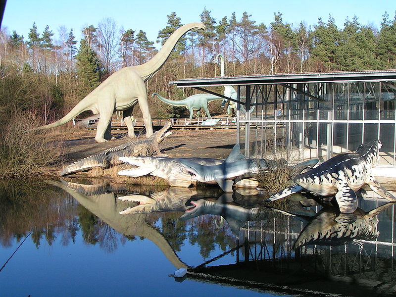 Dinosaurier wohin man schaut. Der Dinopark.