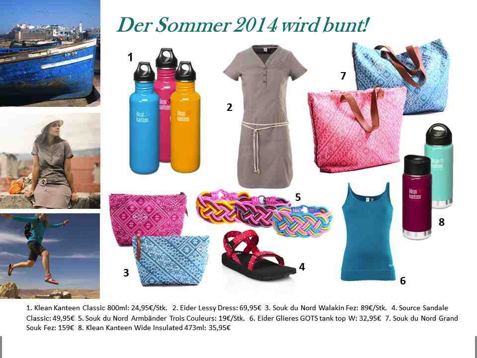 Die geballte Ladung Lieblingsstücke für den Sommer 2014. Fotos (c) Hersteller