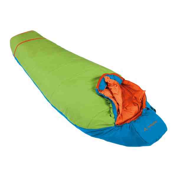 Vaude Dreamer Adjust 450 skyline ein praktischer Kinderschlafsack. Foto (c) Vaude