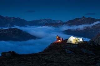 Zelten auf über 2.000 Metern Höhe in Silvretta-Montafon. Kein Wohnwagen weit und breit! Foto (c) Silvretta Montafon, Daniel Zangerl