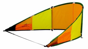 Sieht aus wie ein Drache zum Kitesurfen, ist aber eine Strandmuschel. Foto (c) Oase Outdoors ApS
