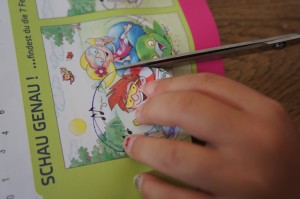 Nun das Bild ausschneiden. Ist ja kinderleicht. Foto (c ) Kinderoutdoor.de