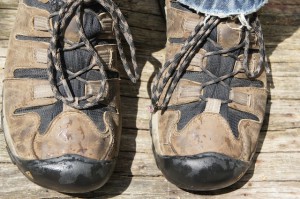 Keen hält trocken und zwar mit der eigenen Membran. Die arbeitet zuverlässig. Foto (c) kinderoutdoor.de