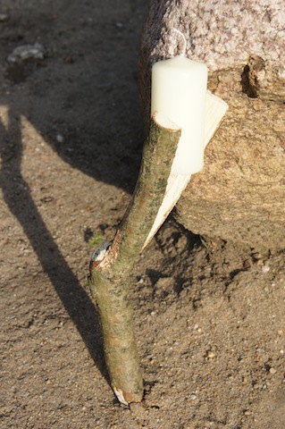 Fertig ist der Kerzenhalter. Foto (c) Kinderoutdoor.de